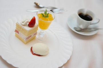 cake and coffee