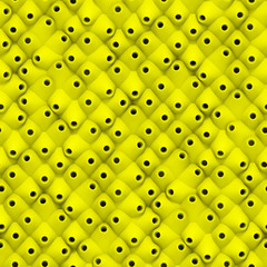 seamless background made of yellow objects with opening in different directions