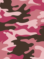 Camouflage pattern background. Woodland style.  illustration