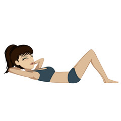 Fototapeta premium Workout girl