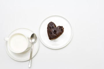 leche y bizcocho