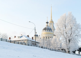 Fototapeta na wymiar Rybinsk. Spaso-Preobrazhensky Cathedral