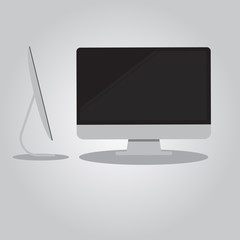 vector illustration modern monitor, computer, laptop, phone, tablet on a white background