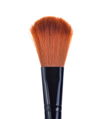 brown make up brush isolated on white