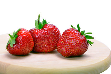 Strawberries isolated on a white