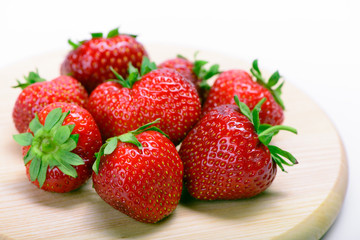 Strawberries isolated on a white