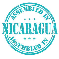 Assembled in Nicaragua stamp