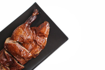 Stewed duck chinese food isolated