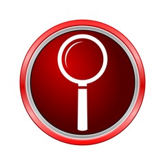 Search Icon (Lupa), Internet button on white background