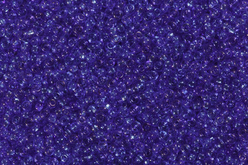 Texture of blue beads.