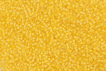Yellow (golden) beads. Hi res photo.