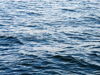 Stormy river waves