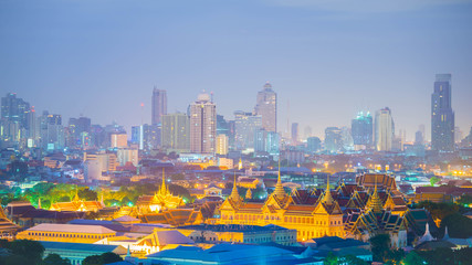 Obraz premium Bangkok Landmark. Grand Palace and Wat Phra Kaeo.