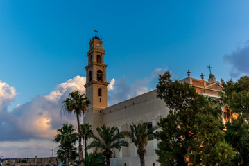 Obraz premium View of St. Peter's Catholic Church in Jaffa - 2