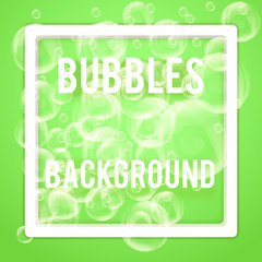 SPA aqua background with soap bubbles