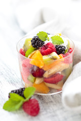 Healthy fruit salad.