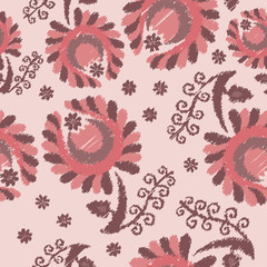 Ethnic boho seamless pattern. Print. Repeating background. Cloth design, wallpaper.