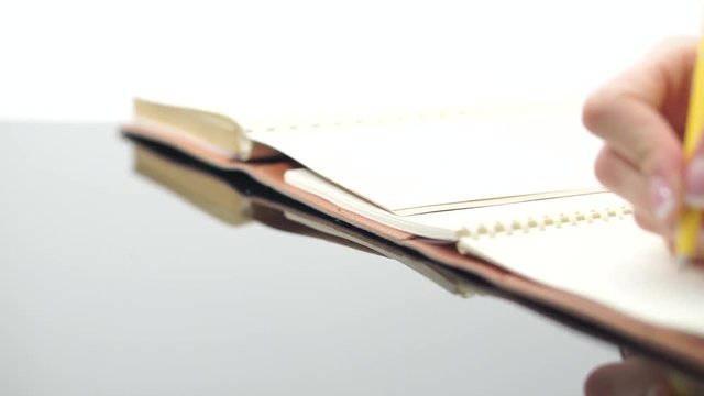 Beautiful female hand writing 'To do list' in a planner
