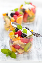 Healthy fruit salad.
