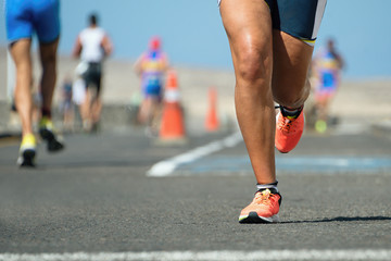 Fototapeta na wymiar Marathon running race 