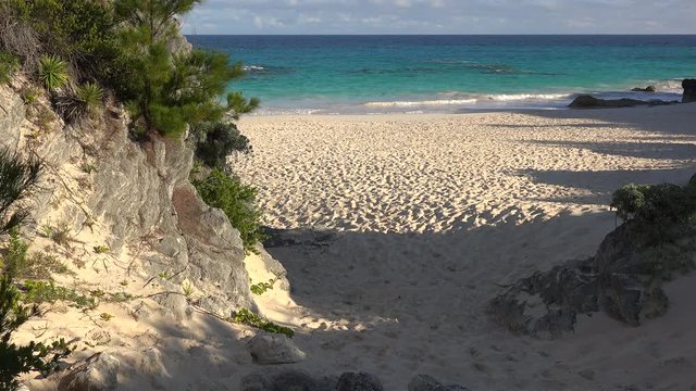 Bermuda sand beach at South Shore National Park.