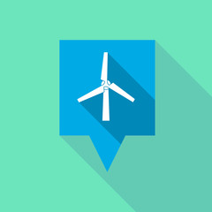 Long tooltip icon with a wind turbine