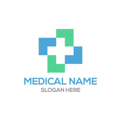 Obraz premium Hospital and Health Care Logo Vector