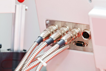 Connection inlet for machine