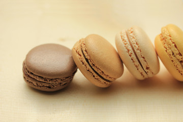 Pastel colored macarons