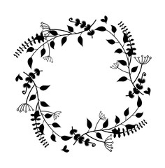 Naklejka premium Rustic frame vector