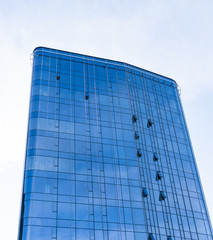 modern glass skyscrapers in the city Tallinn