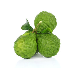 Bergamot fruit on a white background