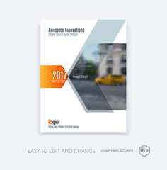 Abstract brochure template, cover design annual report, magazine