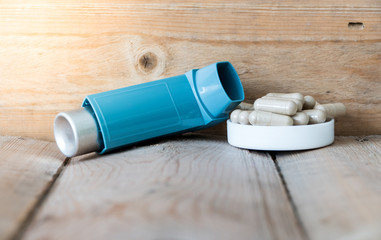 Bronchodilator inhaler and herb capsule