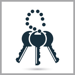 A set of keys icon on the background