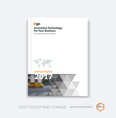 Abstract brochure template, cover design annual report, magazine