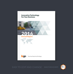 Fototapeta premium Abstract brochure template, cover design annual report, magazine
