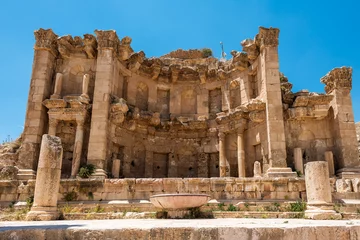 Foto op Canvas Nymphaeum in the Roman city of Gerasa, Jerash, Jordan © sola_sola