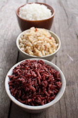 Red whith and whole rice