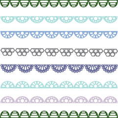gorizontaltnye pastel patterns for design . vector