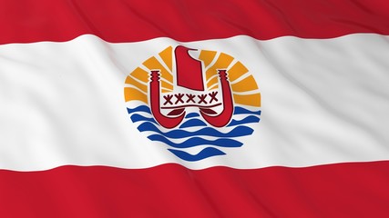 Tahitian Flag HD Background - Flag of Tahiti 3D Illustration
