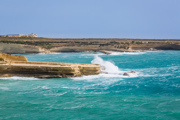 Il-Hofra z-Zghira Bay in Malta