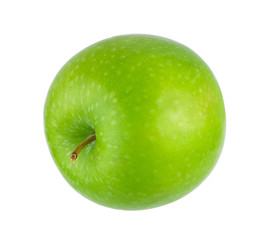 ripe green apple isolat on white background
