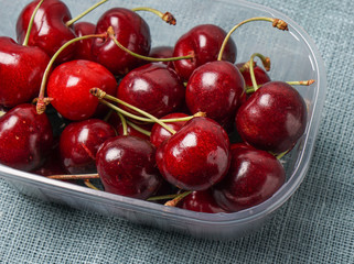 Fresh red organic Cherry, cherries