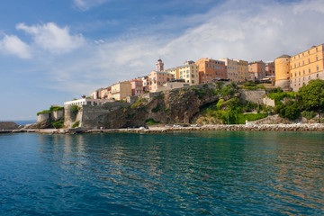 Fototapeta na wymiar La citadelle de Bastia en Corse, France
