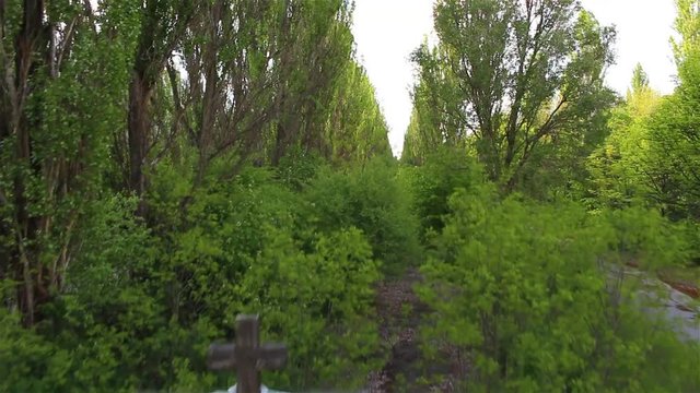 Chernobyl, pripyat, Kurchatov street, copter