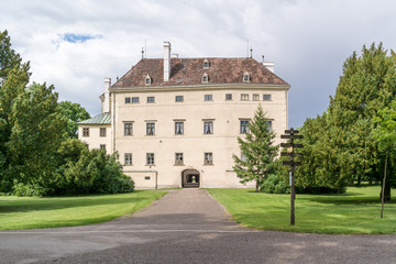 Fototapeta na wymiar Altes Schloss or Old Castle in Laxenburg castle gardens near Vienna, Lower Austria