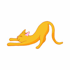 Cat icon, cartoon style
