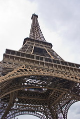 View from below of Eiffel Tower, Paris