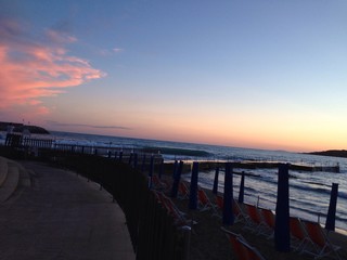 Obraz premium le luci al tramonto